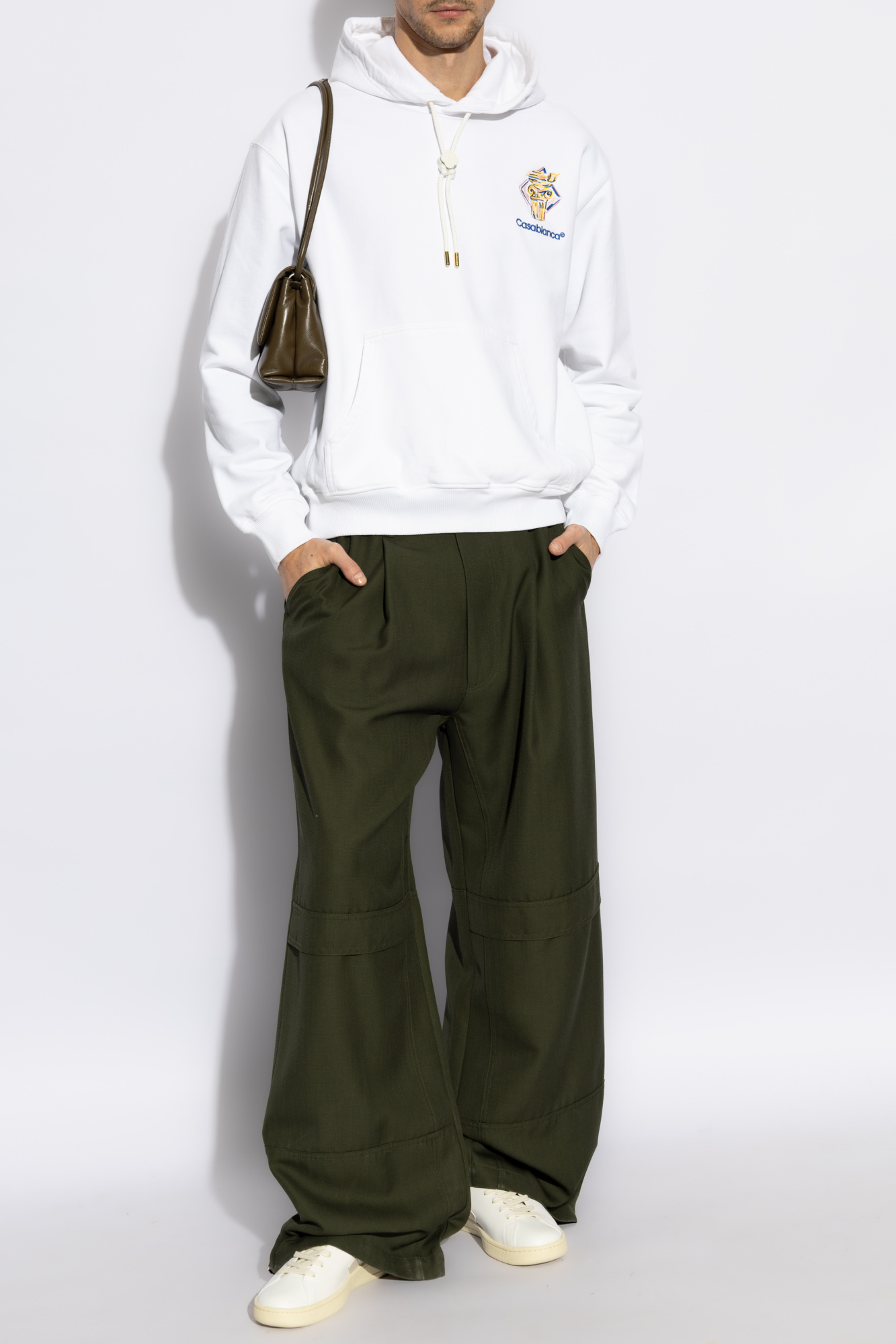 White Sweatshirt with logo Casablanca - Vitkac France White Sweatshirt with logo Casablanca - Vitkac France